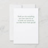 Green Clover en Butterfly Corners Bedankt (Achterkant)