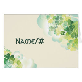 Green Clover- en Butterfly-hoekkaart