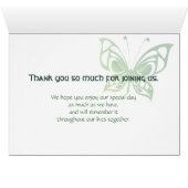 Green Clover- en Butterfly-hoekkaart (Binnen Horizontaal (Onder))