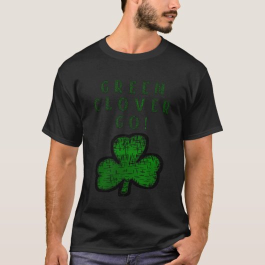 GREEN CLOVER GO T-SHIRT (Voorkant)