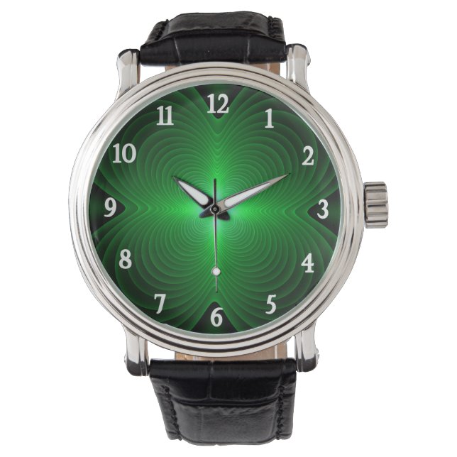 Green Clover Horloge (Voorkant)