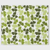 Green Clover in a Variety of Shades Cadeaupapier (Vlak)