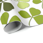 Green Clover in a Variety of Shades Cadeaupapier (Rol Hoek)