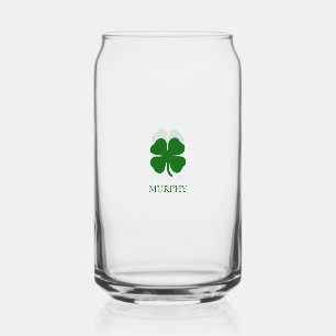 Green Clover Irish Blikvorm Glas