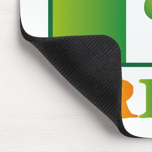 Green Clover Irish Flag St. Patrick's Day Muismat (Hoek)