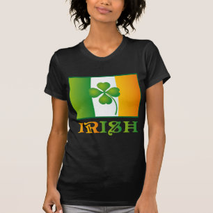 Green Clover Irish Flag St. Patrick's Day T-shirt