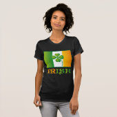 Green Clover Irish Flag St. Patrick's Day T-shirt (Voorkant volledig)