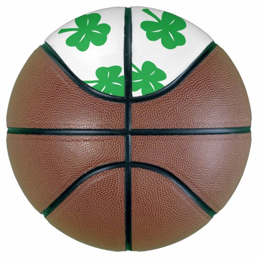 Green Clover Leaf Basketball Mini Basketbal (Rechts)