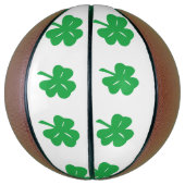 Green Clover Leaf Basketball Mini Basketbal (Verticaal)