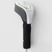 Green Clover Lucky Monogram Golfheadcover (Schuin)