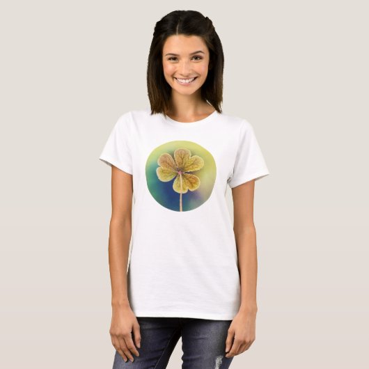 Green Clover Macro T-shirt (Voorkant volledig)
