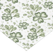  Green Clover Pattern  Medium Tafelloper (Hoek)