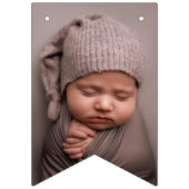 Green Clover Rainbow Lucky One Foto 1st Birthday Vlaggetjes (Eerste vlag)