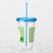 Green Clover Ribbon door Kenneth Yoncich Acryl Drinkbeker (Rechts)