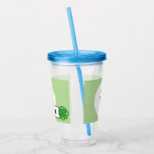 Green Clover Ribbon door Kenneth Yoncich Acryl Drinkbeker (Links)