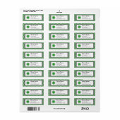 Green Clover Ribbon door Kenneth Yoncich Etiket (Full Sheet)