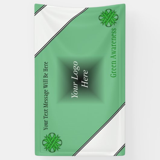 Green Clover Ribbon door Kenneth Yoncich Spandoek (Verticaal)
