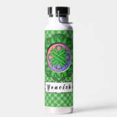 Green Clover Ribbon door Kenneth Yoncich Waterfles (Links)