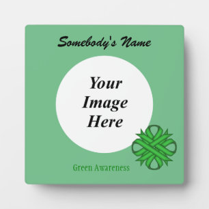 Green Clover Ribbon Sjabloon door Kenneth Yoncich Fotoplaat
