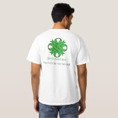 Green Clover Ribbon T-shirt (Achterkant volledig)
