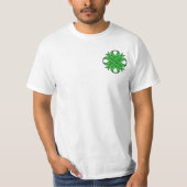 Green Clover Ribbon T-shirt (Voorkant)