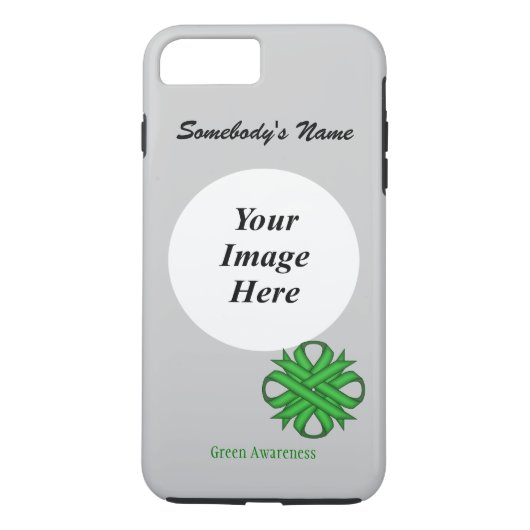 Green Clover Ribbon Tmpl van Kenneth Yoncich Case-Mate iPhone Case (Achterkant)