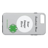 Green Clover Ribbon Tmpl van Kenneth Yoncich Case-Mate iPhone Case (Achterkant (Horizontaal))