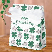 Green Clover Shamrock Pattern St. Patrick's Day Bedankdoosjes