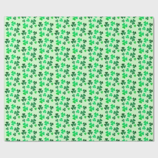 Green Clover Shamrock St Patricks Day Ierse feestj Cadeaupapier