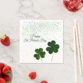 Green Clover Shamrock St. Patricks Day Servet (Insitu)