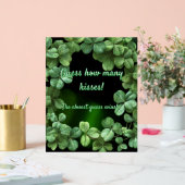 Green Clovers Baby shower Acryl Bord (Huwelijk)