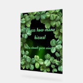 Green Clovers Baby shower Acryl Bord (Hoek)