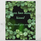Green Clovers Baby shower Flyer (Voorkant)