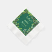Green Clovers Baby shower Servet (Hoek)