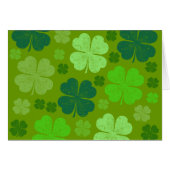 Green Clovers, Lucky Clovers, Saint Patrick's Day (Voorkant Horizontaal)