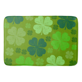Green Clovers, Lucky Clovers, Saint Patrick's Day Badmat