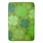 Green Clovers, Lucky Clovers, Saint Patrick's Day Badmat (Voorkant Verticaal)