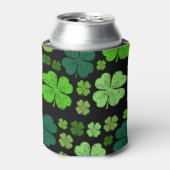 Green Clovers, Lucky Clovers, Saint Patrick's Day Blikjeskoeler (Blikje Voorkant)