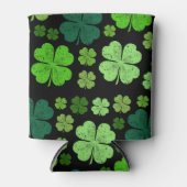 Green Clovers, Lucky Clovers, Saint Patrick's Day Blikjeskoeler (Voorkant)