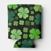 Green Clovers, Lucky Clovers, Saint Patrick's Day Blikjeskoeler (Achterkant)