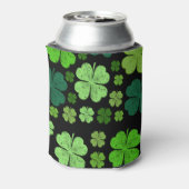 Green Clovers, Lucky Clovers, Saint Patrick's Day Blikjeskoeler (Blikje Achterkant)