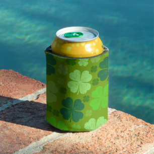 Green Clovers, Lucky Clovers, Saint Patrick's Day Blikjeskoeler