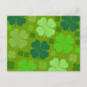 Green Clovers, Lucky Clovers, Saint Patrick's Day Briefkaart (Voorkant)