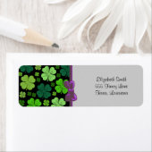 Green Clovers, Lucky Clovers, Saint Patrick's Day Etiket (Insitu)