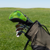 Green Clovers, Lucky Clovers, Saint Patrick's Day Golfheadcover (Insitu)