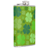 Green Clovers, Lucky Clovers, Saint Patrick's Day Heupfles (Rechts)