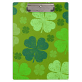 Green Clovers, Lucky Clovers, Saint Patrick's Day Klembord (Voorkant)