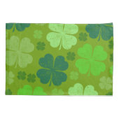 Green Clovers, Lucky Clovers, Saint Patrick's Day Kussensloop (Achterkant)