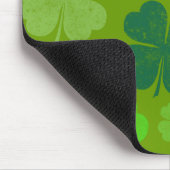 Green Clovers, Lucky Clovers, Saint Patrick's Day Muismat (Hoek)