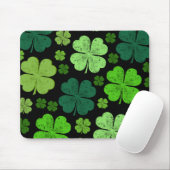 Green Clovers, Lucky Clovers, Saint Patrick's Day Muismat (Met muis)